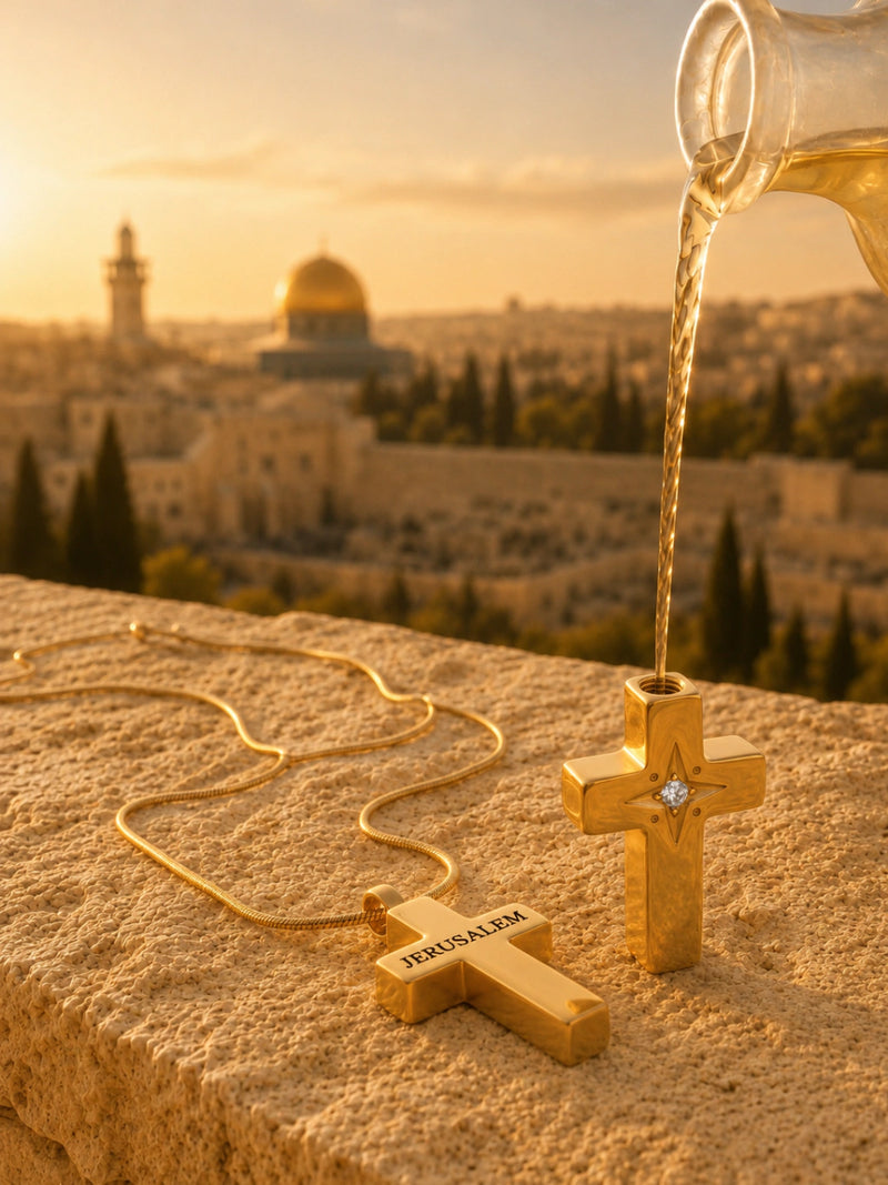 Colar de Unção com Nardo - Cruz de Jerusalém
