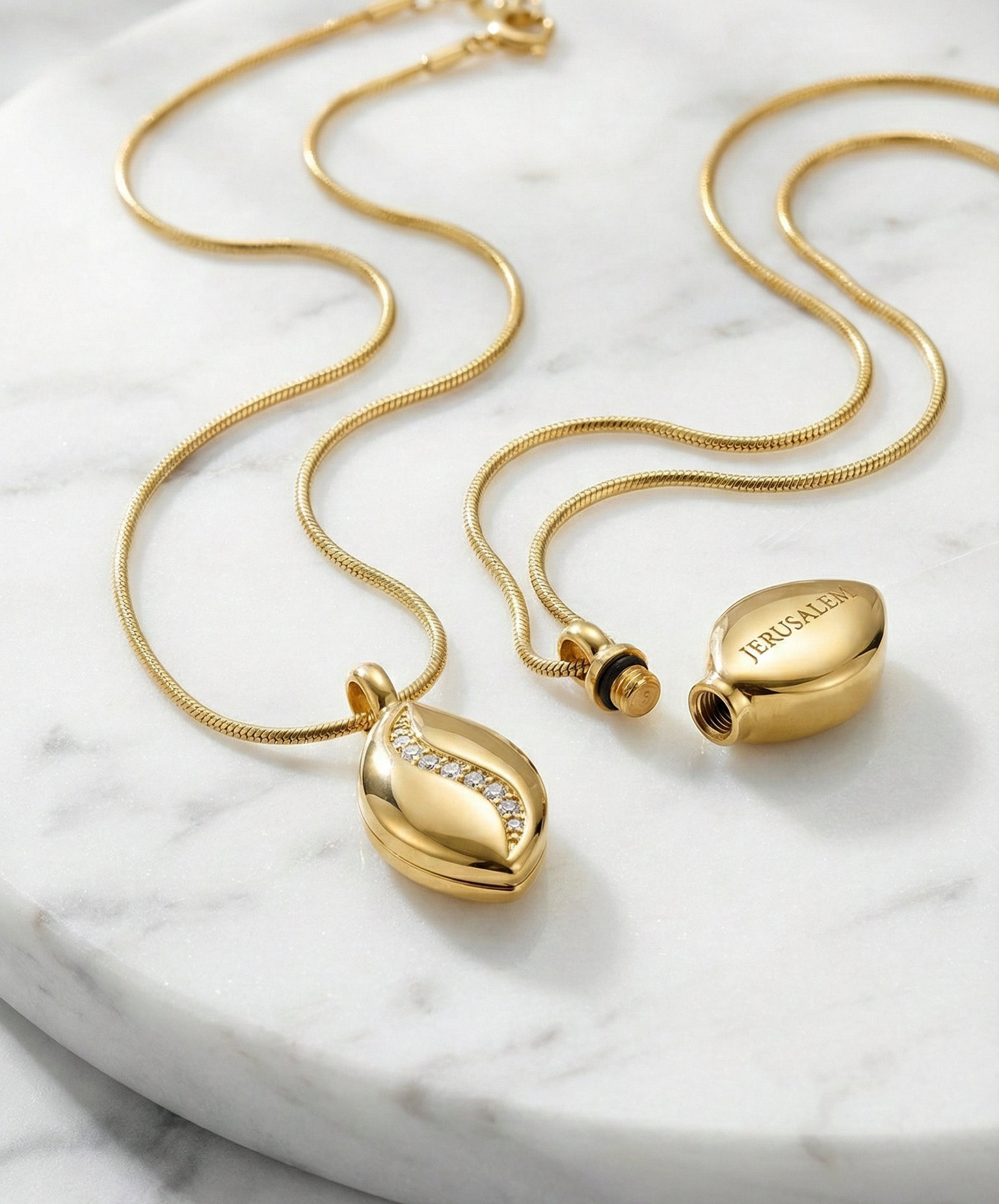 Colar de Unção Pendente Gota