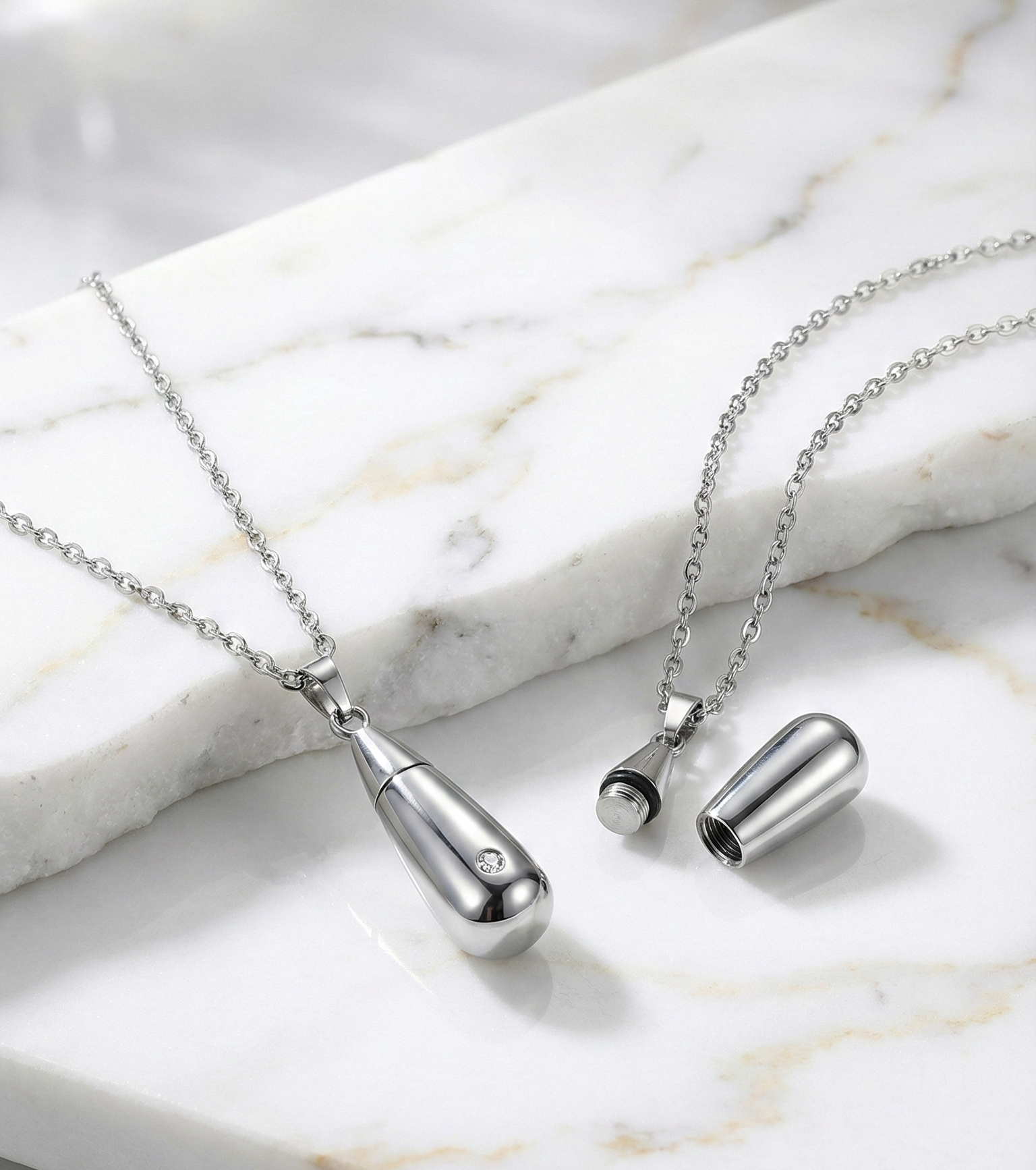 Colar de Unção Pendente Prata