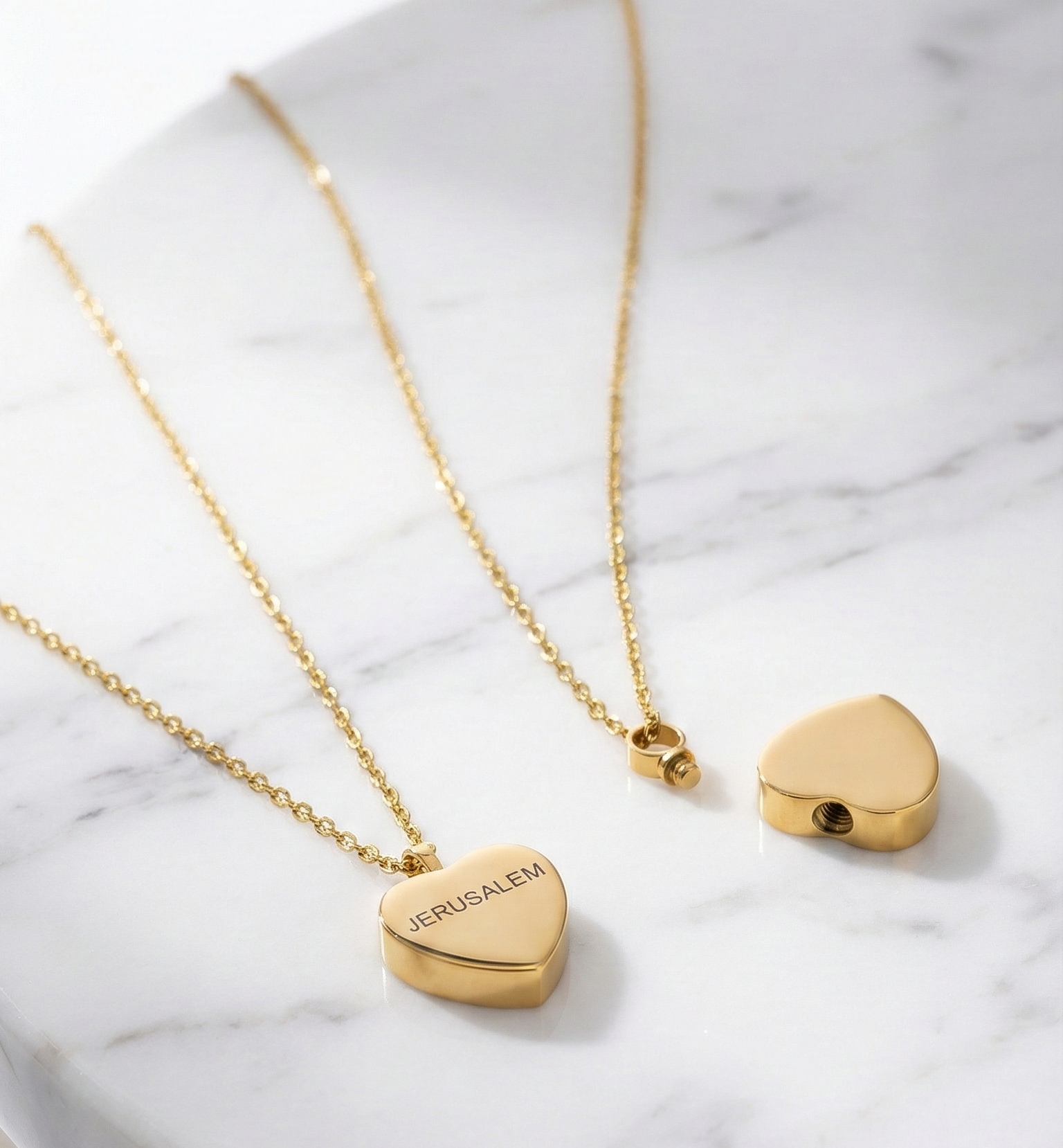 Colar de Unção Coração de Jerusalém